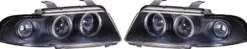 Angel Eyes Strålkastare Svart Audi A4 (B5/8D) 1994-1999