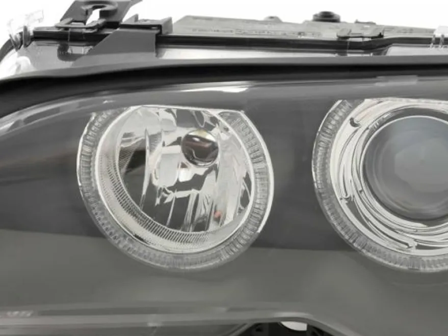 Angel Eyes Strålkastare Svart BMW 3-Serien E46 Coupe/Cabriolet 2003-2005