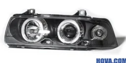 Angel Eyes Strålkastare Svart BMW 3-Serien E36 Sedan/Touring 1991-1998