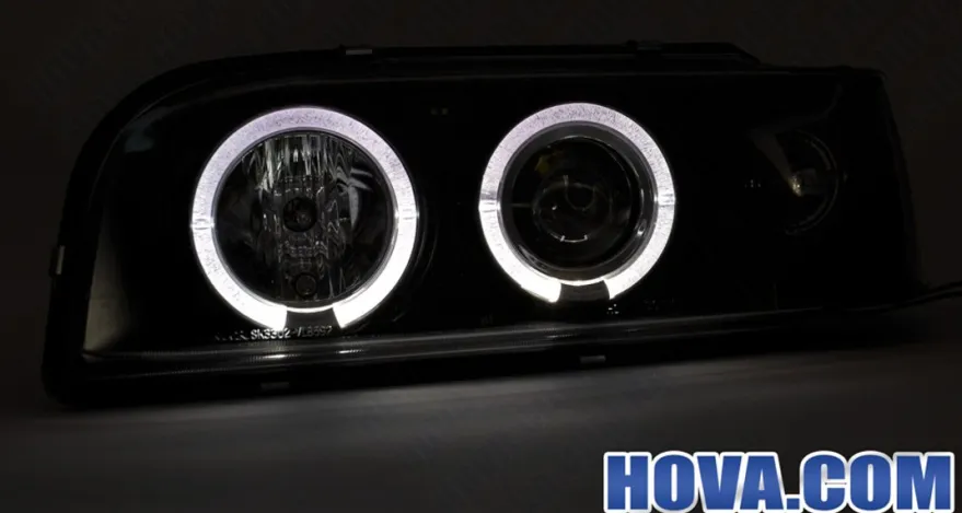 Angel Eyes Strålkastare Svart Volvo 850/855 1994-1997