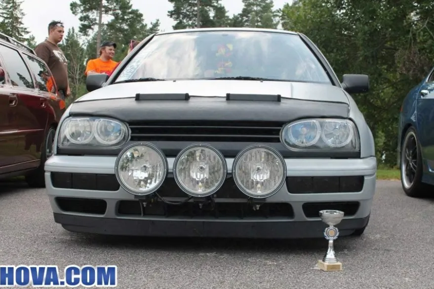 Angel Eyes Strålkastare Svart VW Golf MK3 1991-1997