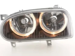 Angel Eyes Strålkastare Svart VW Golf MK3 1991-1997