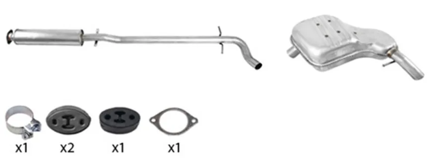 Avgassystem till VOLVO V70 II (285)