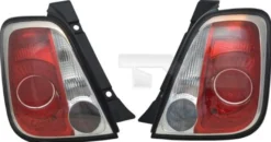Baklampa Höger Fiat 500 312