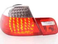 Baklampor LED Krom/Röd BMW 3-Serien E46 Cabrio 1999-2003