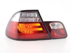 Baklampor LED Krom/Röd BMW 3-Serien E46 Coupe 1999-2002