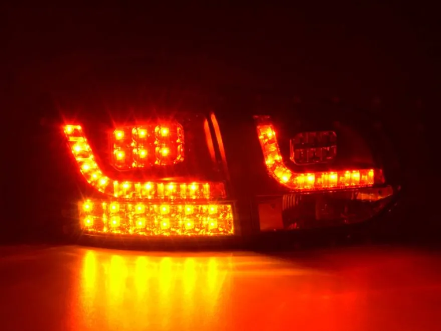 Baklampor LED Svart VW Golf MK6 2008-2013