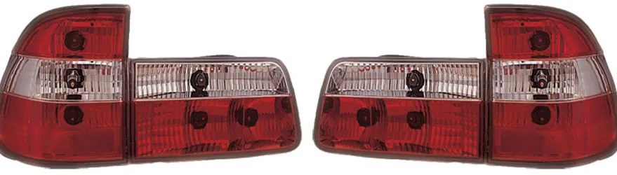 Baklampor Röd/Klarglas BMW 5-Serien E39 Touring 1995-2000