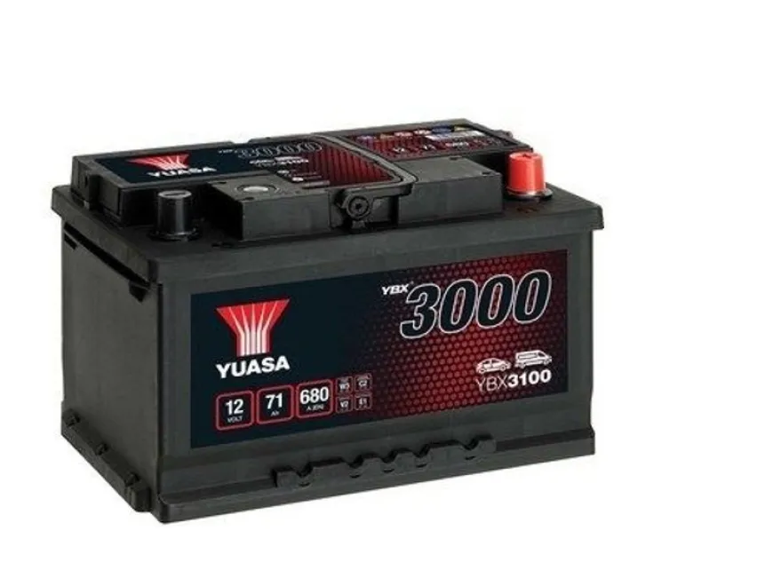 Bilbatteri SMF Yuasa YBX3100 12V 71Ah 680A