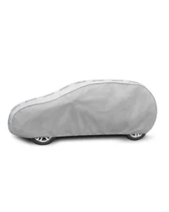 Bilöverdrag Basic Garage L1 Hatchback 405–430 cm – Ljusgrå