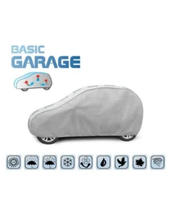 Bilöverdrag Basic Garage S126 320–332 cm – Ljusgrå
