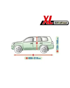 Bilöverdrag Membrane Garage XL SUV 450–510 cm – Grön