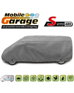 Bilöverdrag Mobile Garage Mercedes Vito S Campervan 480–500 cm – Grå