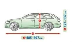 Bilöverdrag Mobile Garage XXL Kombi 485–497 cm – Grå