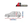 Bilöverdrag Optimal Garage L1 Hatchback/Kombi 405–430 cm – Grå