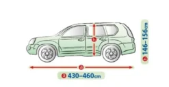 Bilöverdrag Perfect Garage L SUV 430–460 cm – Marinblå