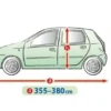 Bilöverdrag Perfect Garage M1 Hatchback 355–380 cm – Marinblå