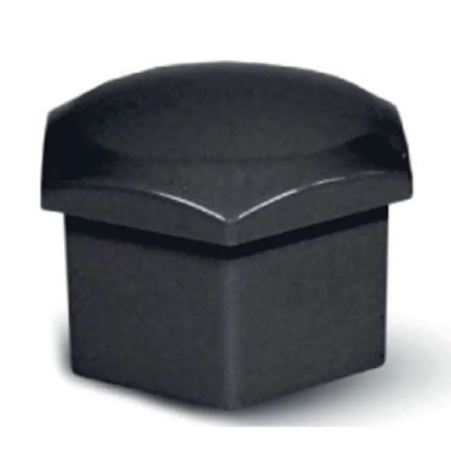 Blank Svart Hjulmutterkåpa 21mm