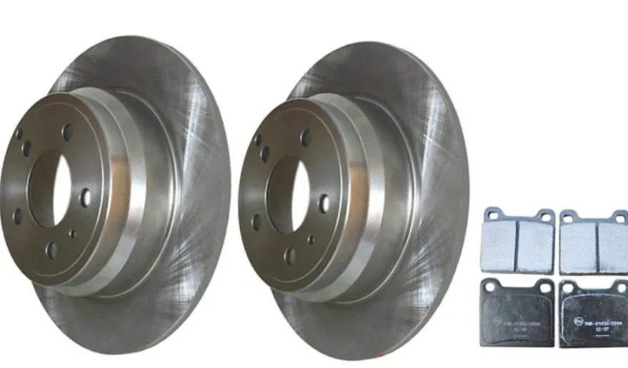 Bromssats bak – 295,5 mm skivor för Volvo 850, S70, V70 I och C70 I