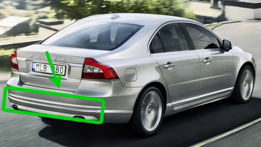 Dekorlist Bakre Stötfångare Volvo S80 2007-