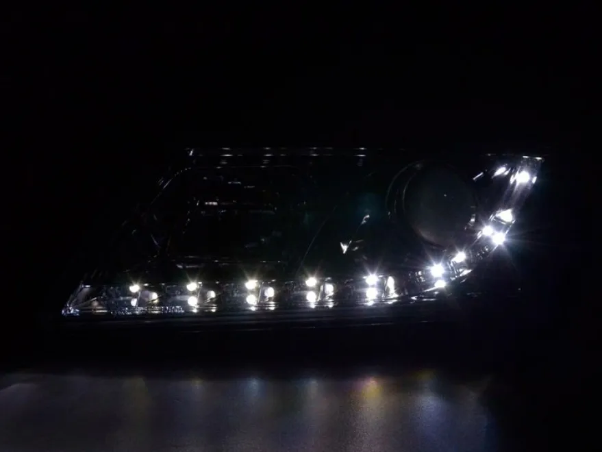 Devil Eyes Strålkastare Krom Skoda Octavia MK2 (1Z) 2004-2008