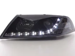 Devil Eyes Strålkastare Svart Skoda Octavia MK2 (1Z) 2004-2008