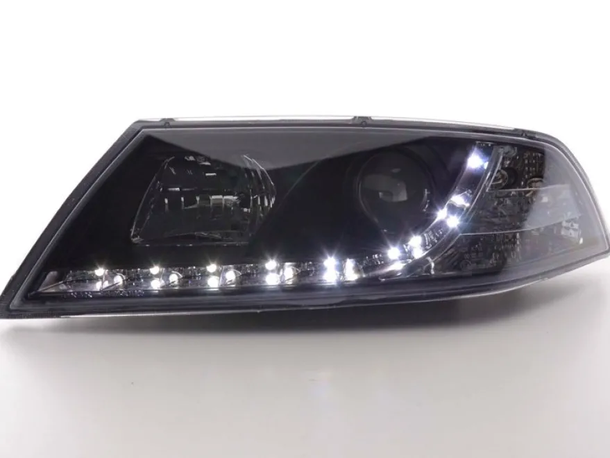 Devil Eyes Strålkastare Svart Skoda Octavia MK2 (1Z) 2004-2008