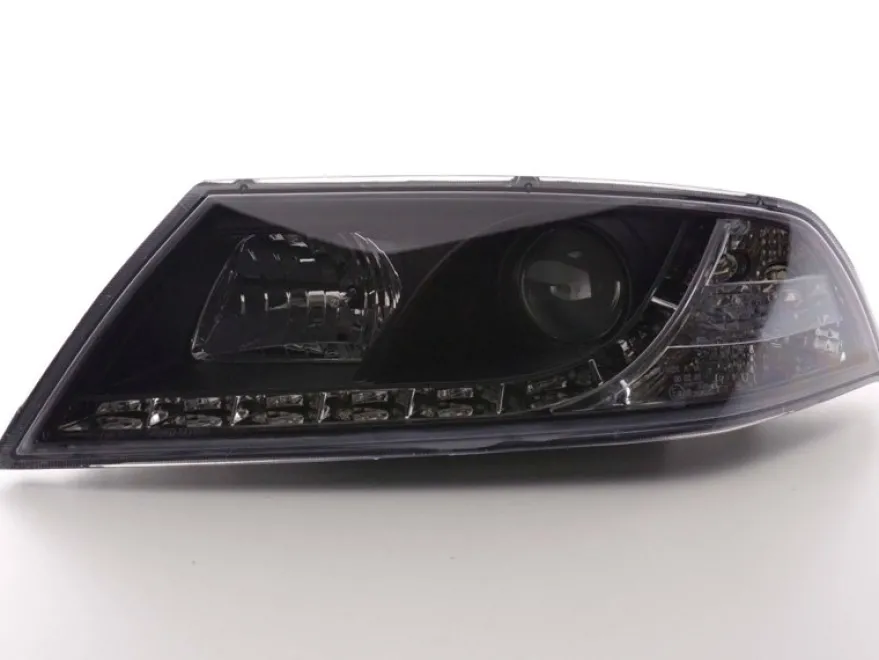 Devil Eyes Strålkastare Svart Skoda Octavia MK2 (1Z) 2004-2008