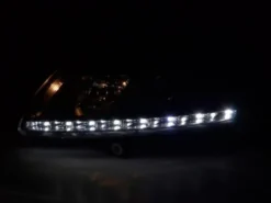 Devil Eyes Strålkastare Xenon Svart Audi A6 (C6/4F) 2004-2008