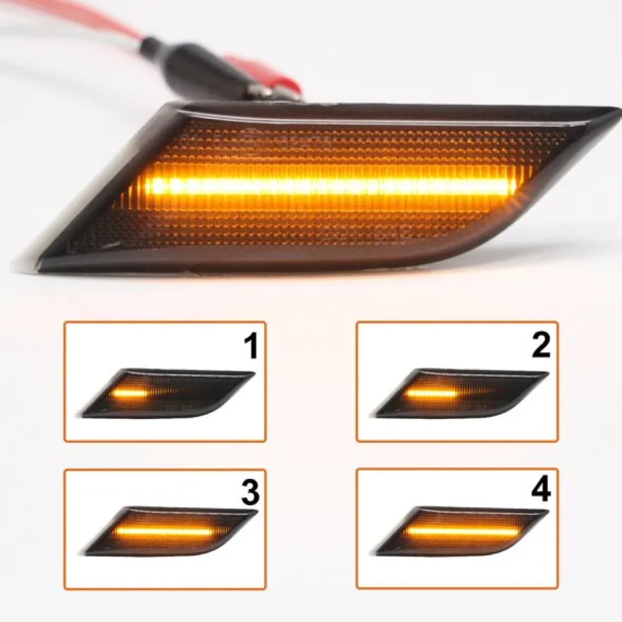 Dynamisk Led Skärmblinkers Svart / Smoke VW Transporter T6.1 2019->