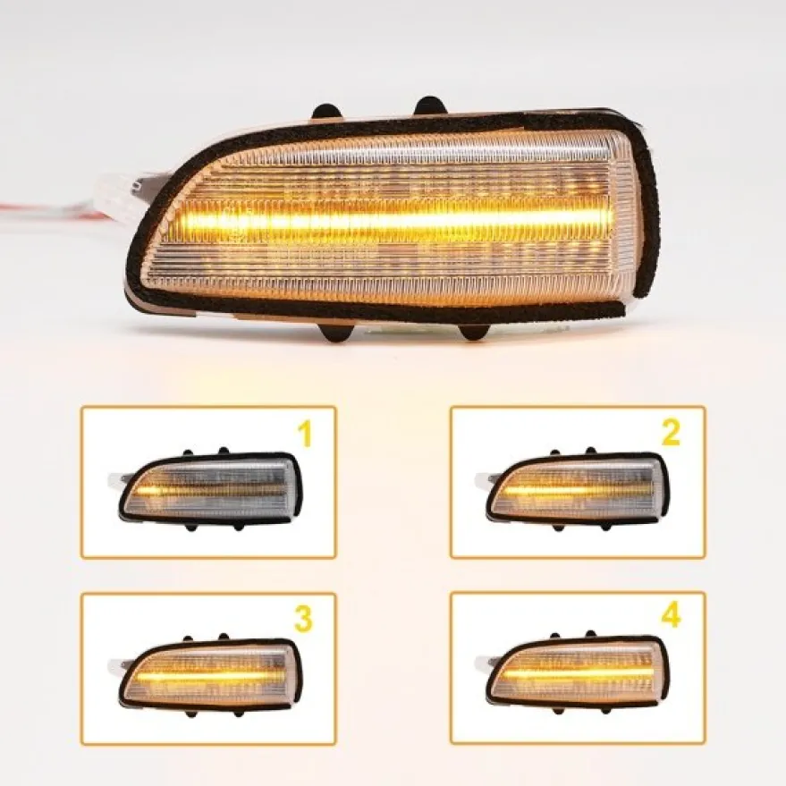 Dynamisk LED Spegelblinkers Volvo V70, C70, S80, S60, V50, V40, S40, C30