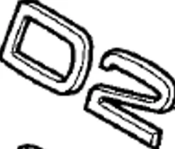 Emblem ''D2'' Volvo S40N/V50 2011-