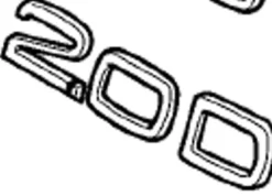 Emblem ''2.0 D'' Volvo V70N, XC70, C30, S40N/V50