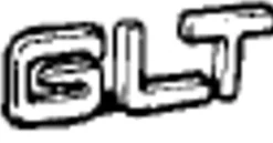 Emblem ''GLT'' Volvo 850, 855