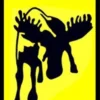 Emblem Rektangulär Volvo Älg Gul/Svart Svensk Flagga