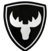 Emblem Sköld Volvo Stegrande Älg Vit/Svart