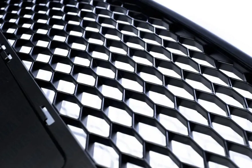 Honeycomb Grill Blanksvart Audi A6 (C6-4F) 2004-2011