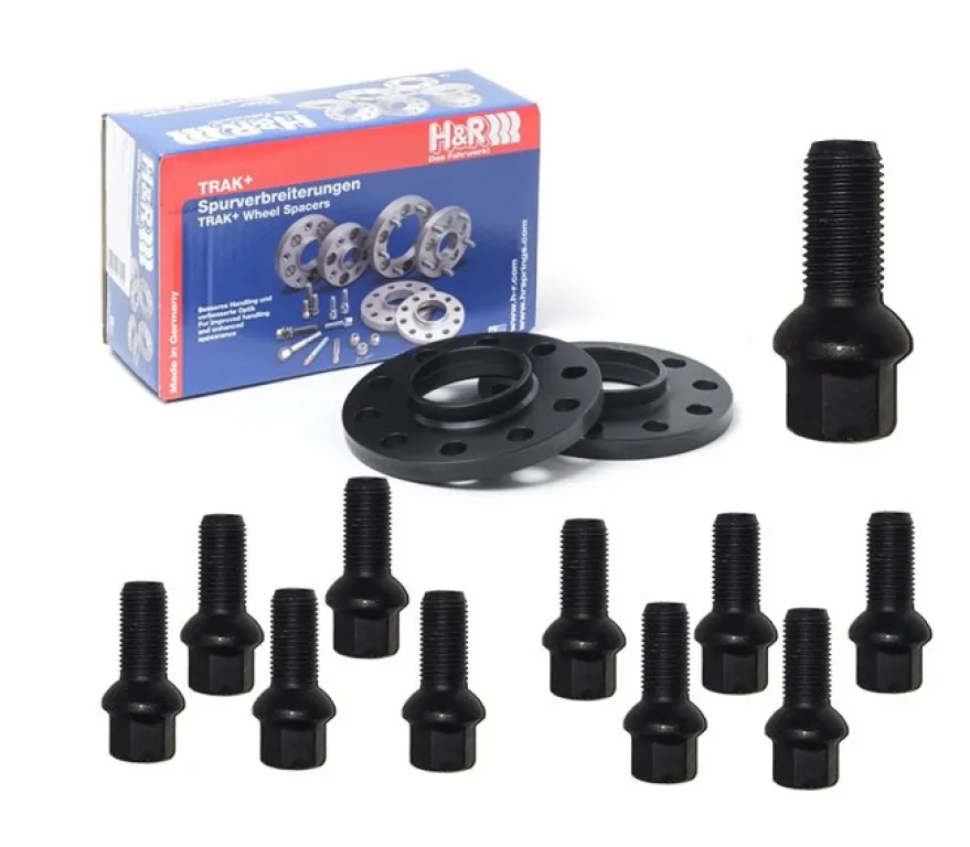 H&R Svart Spacerpaket 20mm Sida / 40mm per Axel Inklusive Bultar