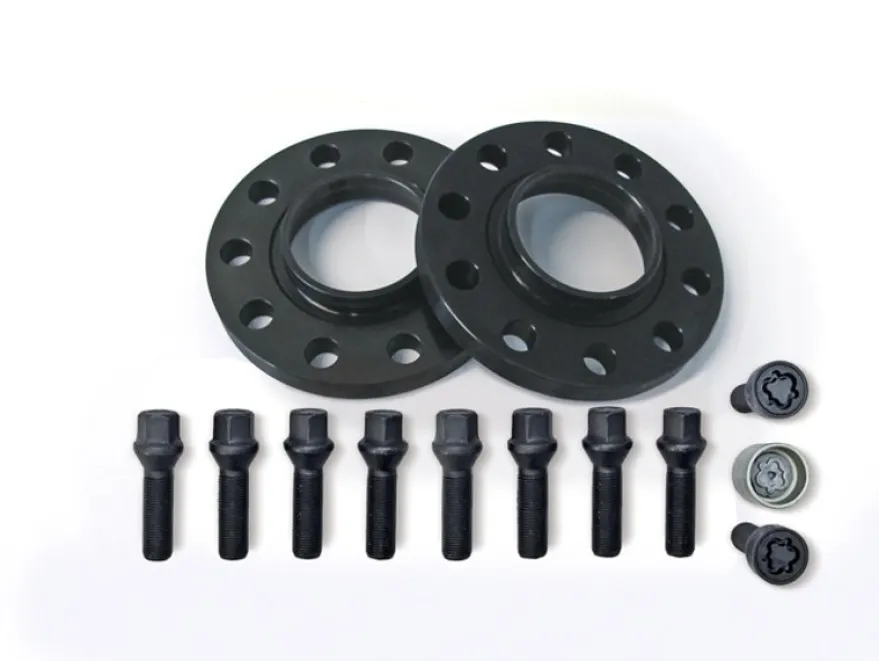 H&R Svart Spacerpaket VW Amarok, T5, T6 15mm Sida / 30mm per Axel Inklusive Bultar