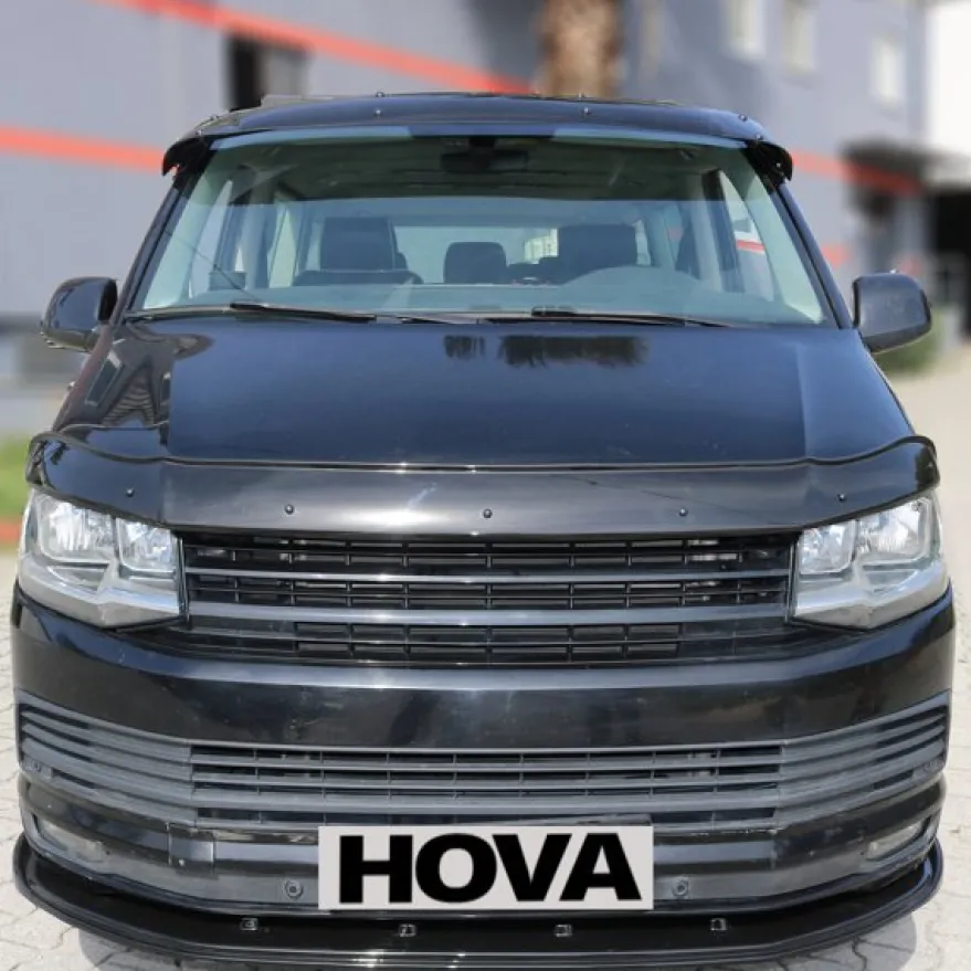 Huvskydd VW Transporter / Multivan T6 2015–2024 – Blanksvart ABS
