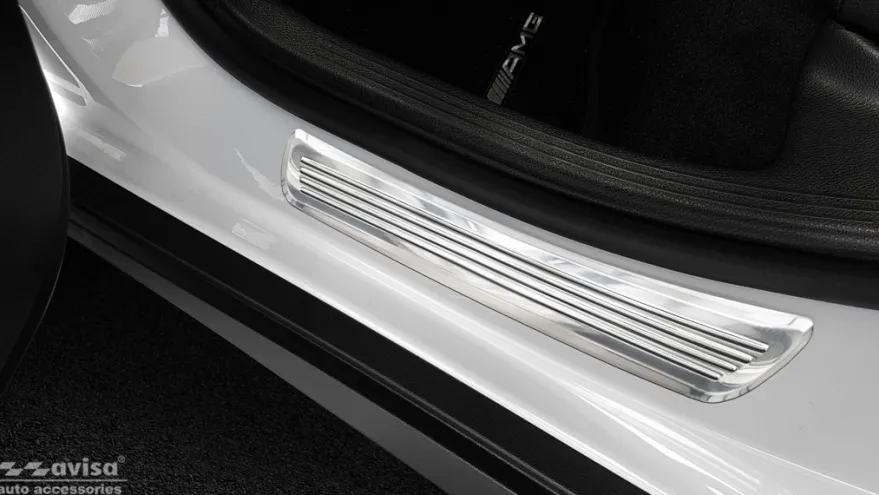 Instegslister i Blank stål Mercedes GLC/GLC Cupe 2015->