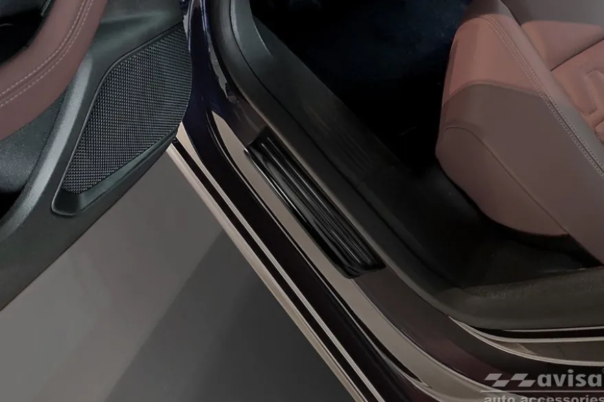 Instegslister i Blank Svart Stål Peugeot 508 II Sedan 2018->