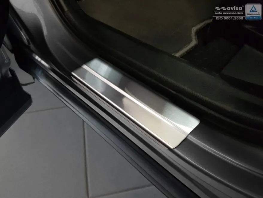 Instegslister Svart Borstad Metall. Toyota C-HR, Lexus NX