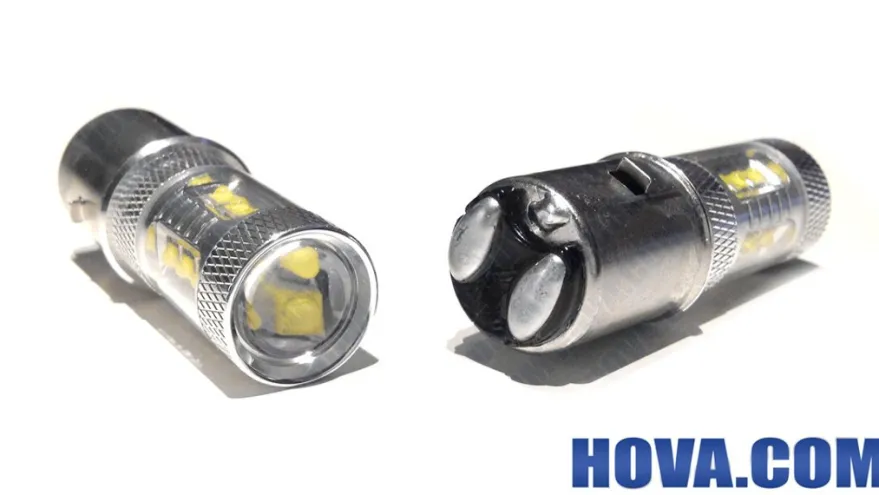 Lampor LED Bakljus Bromsljus BA20D 2-Polig 80W Epistar & Cree Xenonvit