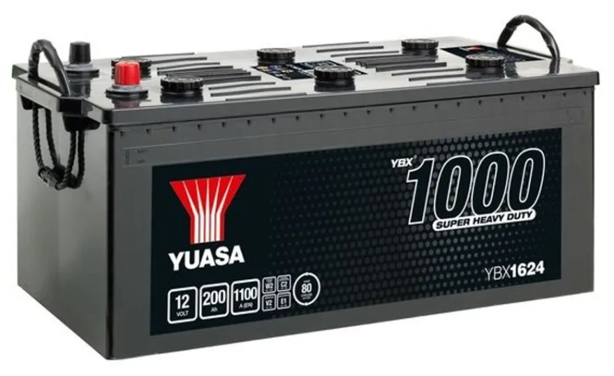 Lastbilsbatteri Yuasa YBX1624 12V 200Ah 1100A