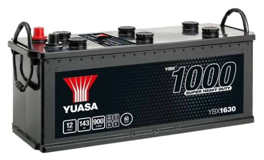 Lastbilsbatteri Yuasa YBX1630 12V 143Ah 900A