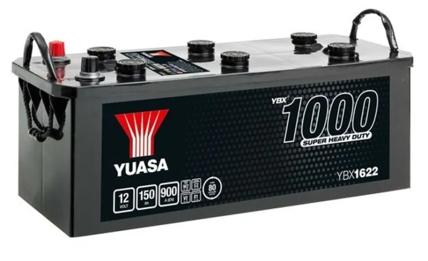 Lastbilsbatteri Yuasa YBX1622 12V 150Ah 900A