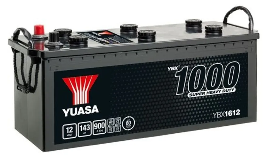 Lastbilsbatteri Yuasa YBX1612 12V 143Ah 900A