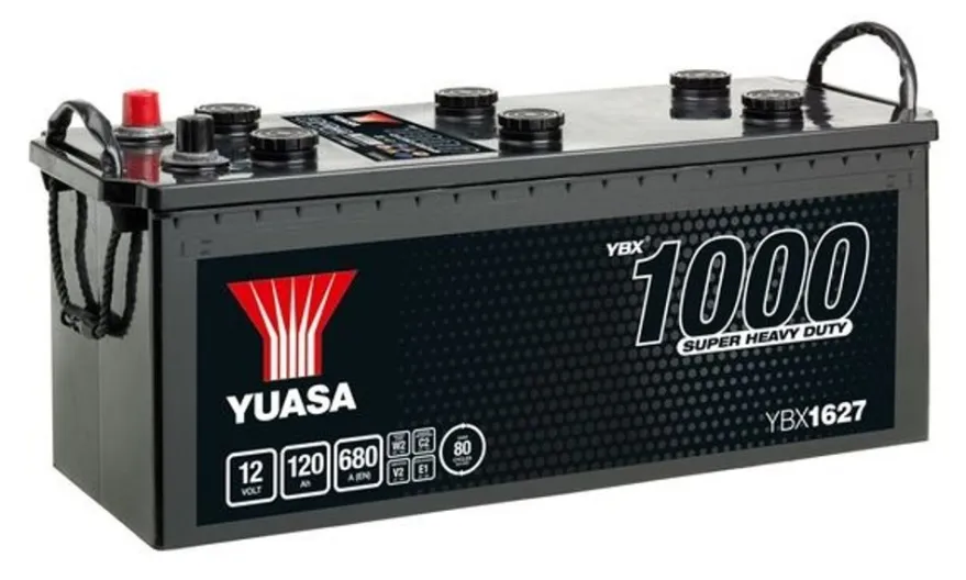 Lastbilsbatteri Yuasa YBX1627 12V 120Ah 680A