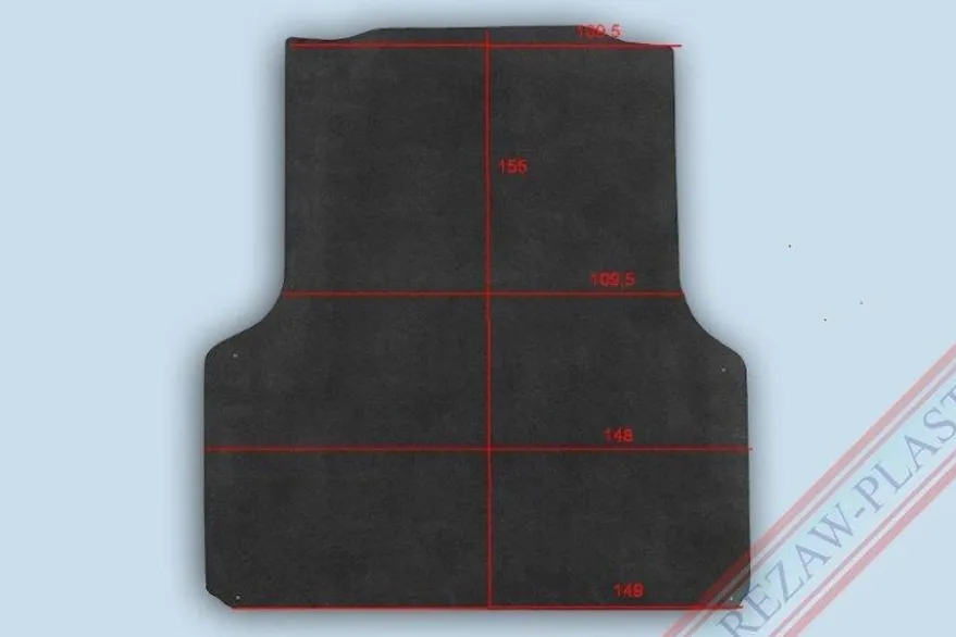 Lastrumsmatta Svart Isuzu D-Max II 2012-2019